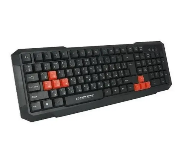 Tastatura Gaming Esperanza Aspis EGK102R, USB (Negru)