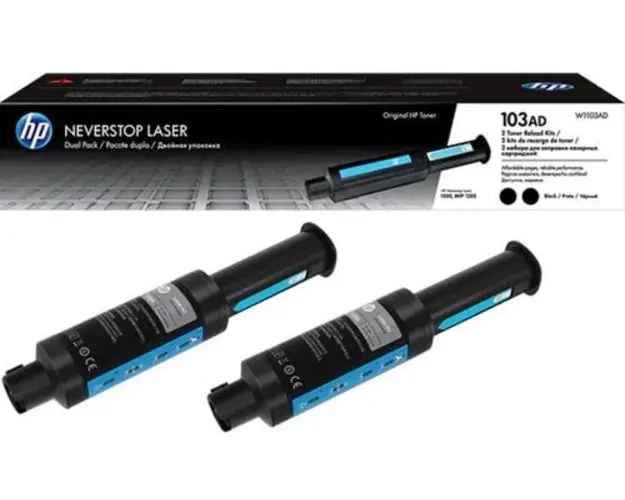 Kit de reincarcare HP 103AD, 2500 pagini, 2 bucati (Negru)