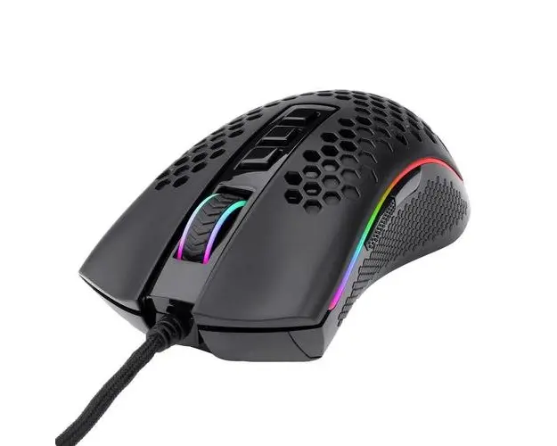 Mouse Gaming Redragon Storm, USB, iluminare RGB (Negru)
