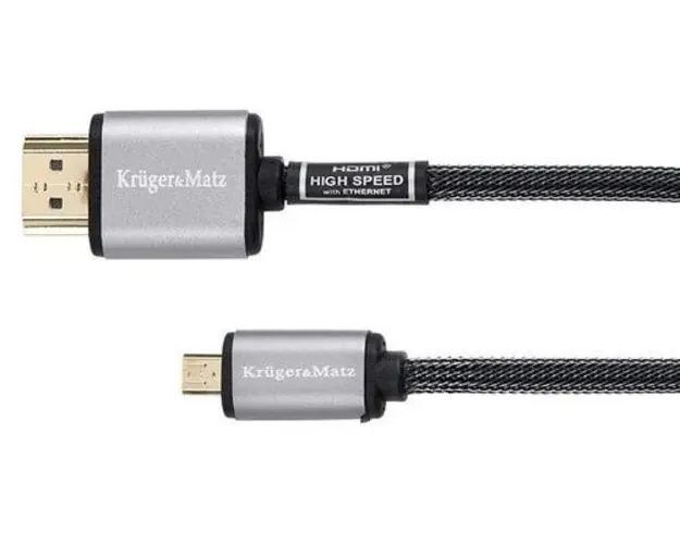 Cablu Kruger&Matz KM0327, HDMI - microHDMI, 1.8 m (Negru)
