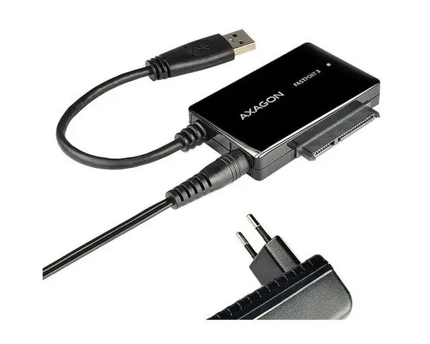 Adaptor AXAGON ADSA-FP3, USB3.0 - SATA 6G HDD/SSD/ODD (Negru)