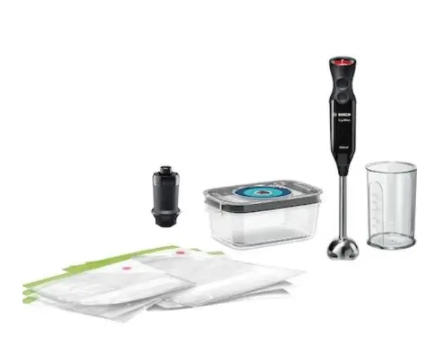 Mixer vertical Bosch MS6CB61V1, 1000 W, 12 Viteze, 0.6 L (Negru/Inox)