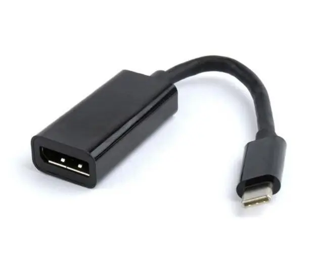 Adaptor GEMBIRD A-CM-DPF-01, USB 3.1 Type-C - DisplayPort, 15cm, 4K UHD/60Hz (Negru)