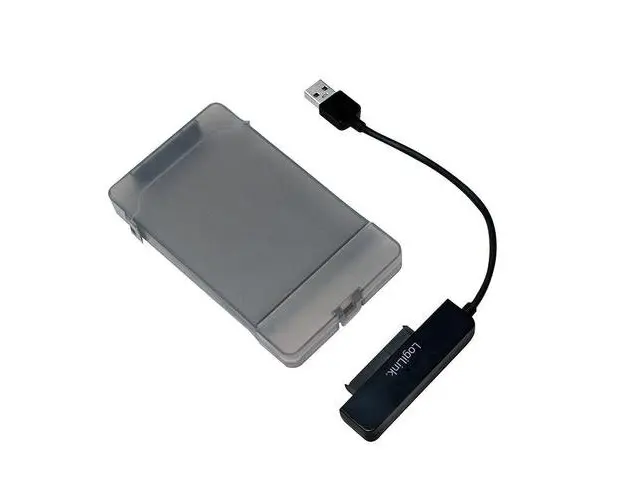 Cablu USB LOGILINK AU0037, USB 3.0 - SATA, 10cm, carcasa de protectie pentru HDD 2.5inch (Negru)