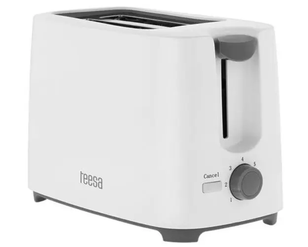 Prajitor de paine Teesa TSA3301, 700 W, 2 felii (Alb)