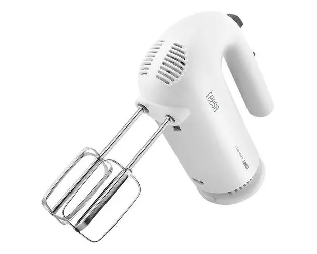 Mixer de mana Teesa TSA3536, 400 W, 5 viteze + turbo, accesorii framantare (Alb)