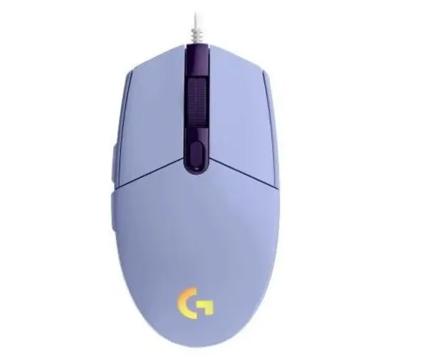Mouse Gaming Logitech G102 Lightsync, 8000 dpi, iluminare RGB, USB (Mov)
