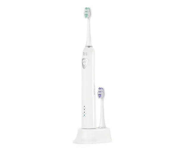 Periuta de dinti electrica Teesa Sonic TSA8010, 31.000 pulsatii/min, IPX7, Cronometru 2 min, 3 Moduri functionare, 2 Capete, Incarcator (Alb)