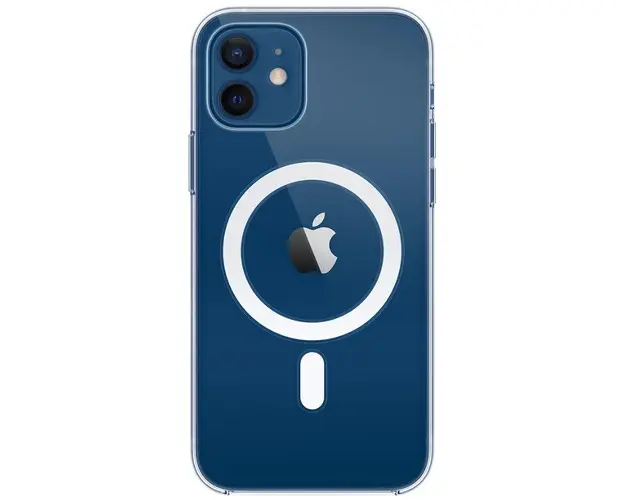 Protectie Spate Apple MHLM3ZM/A pentru Apple iPhone 12, iPhone 12 Pro, Silicon (Transparent)