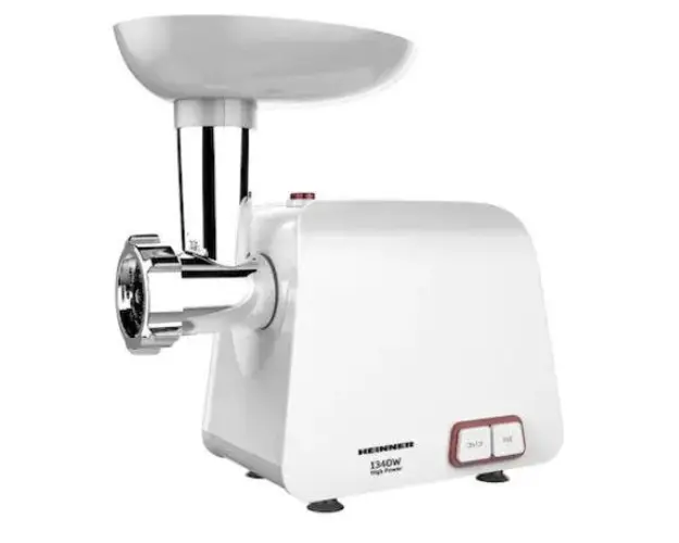 Masina de tocat carne Heinner MG-1340WH, 1340 W, 1.2 kg/min (Alb)
