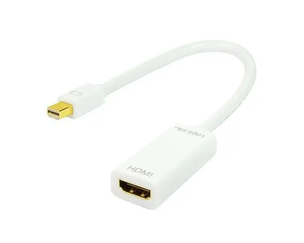 Cablu LOGILINK CV0036A, Mini-DisplayPort - HDMI, 15cm, Full HD/60Hz (Alb)