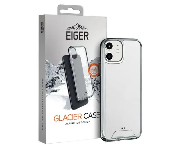 Protectie Spate Eiger Glacier Case EGCA00230 pentru Apple iPhone 12, iPhone 12 Pro (Transparent)