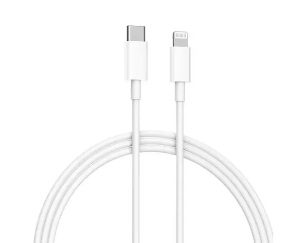 Cablu de date Xiaomi BHR4421GL USB Type-C - Lightning, 1m, 18W (Alb)