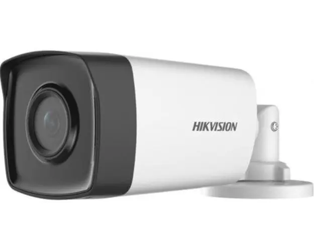 Camea supraveghere video Hikvision Turbo HD bullet DS-2CE17D0T-IT3F2C, 2MP, CMOS, 1920 × 1080@30fps, 2.8mm (Alb/Negru)