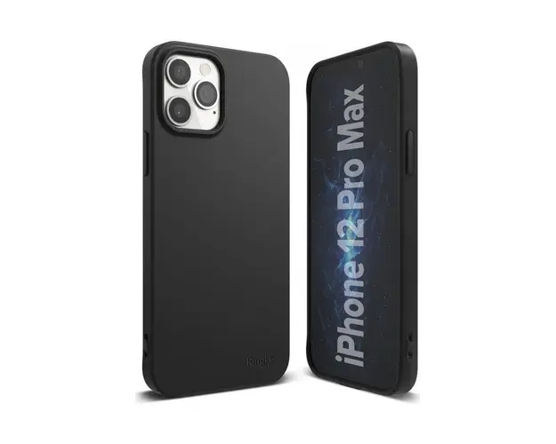 Protectie Spate Ringke Air S pentru Apple iPhone 12 Pro Max (Negru)