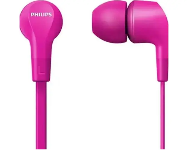 Casti Stereo Philips TAE1105PK/00, Microfon (Roz)