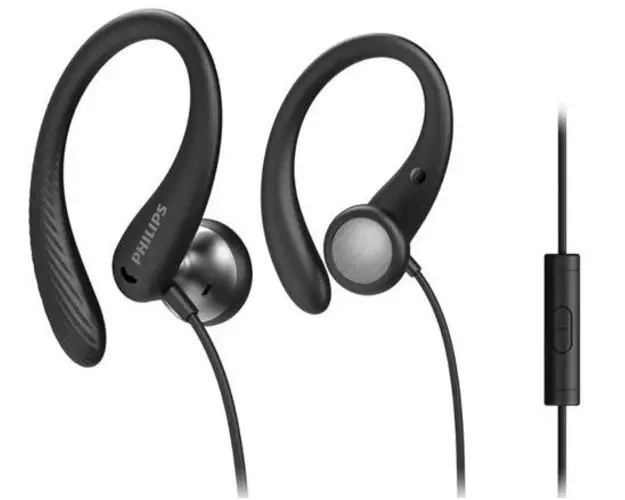 Casti Alergare Philips TAA1105BK/00, Microfon (Negru)