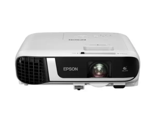 Videoproiector Epson EB-FH52, FULL HD, 3LCD, 4000 lumeni, contrast 16.000:1, VGA, HDMI, USB, Wi-Fi (Alb)