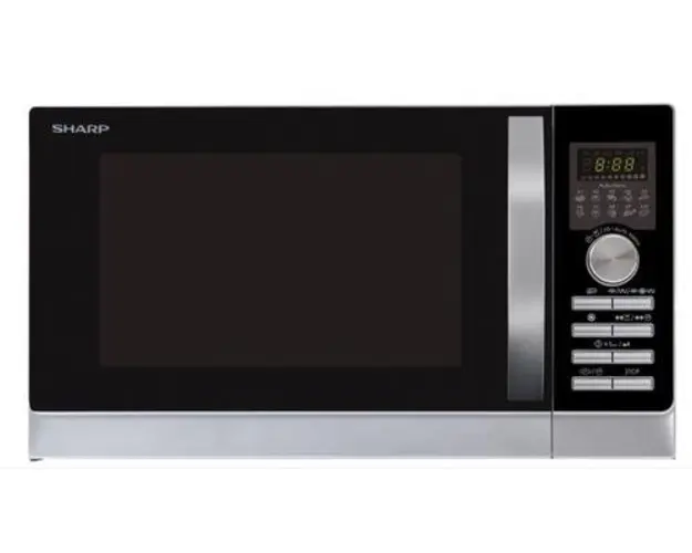 Cuptor cu microunde Sharp R843INW, 25 L, 900 W (Negru/Inox)