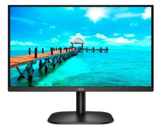 Monitor IPS LED AOC 23.8inch 24B2XDA, Full HD (1290 x 1080), VGA, DVI, HDMI, Boxe, 75 Hz (Negru)