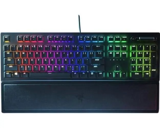 Tastatura gaming mecanica Razer BlackWidow V3, iluminare Chroma RGB, switch Razer Green, US Layout (Negru)