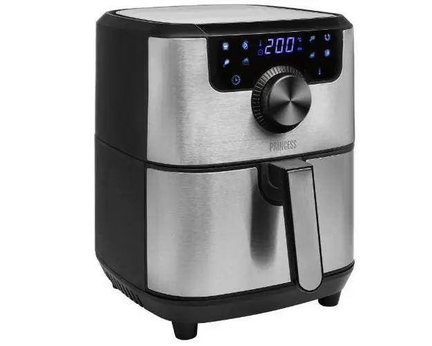 Friteuza Princess Aerofryer, 1500 W, 4,5 L (Negru/Argintiu)