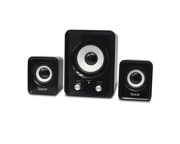 Boxe 2.1 SPACER SPB-807-BK, 11W RMS, USB (Negru)