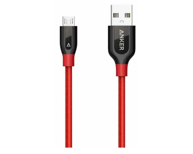 Cablu de date Anker Premium PowerLine+ A8142G91, microUSB, 0.91 m (Rosu)