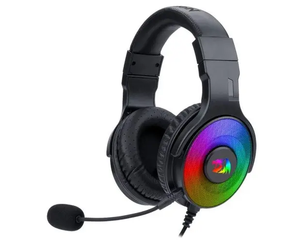 Casti Gaming Redragon Pandora, 7.1 Surround, iluminare RGB, USB (Negru)