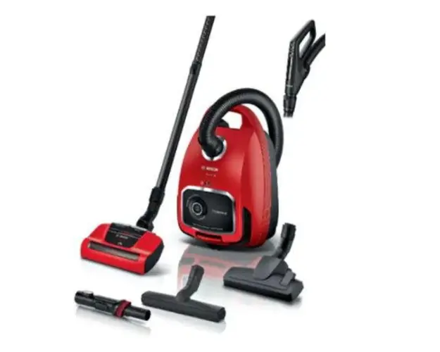 Aspirator cu sac Bosch ProAnimal BGL6PET1, 4 L, 700 W (Negru/Rosu)