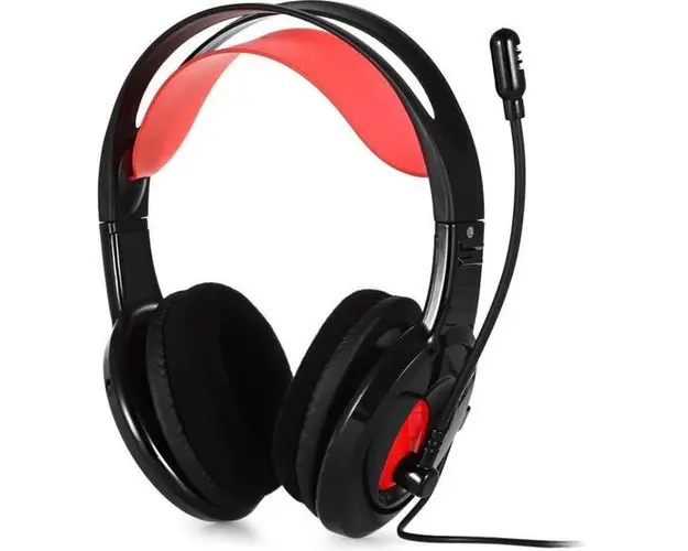 Casti Stereo Danyin DT2112, Microfon (Negru/Rosu)