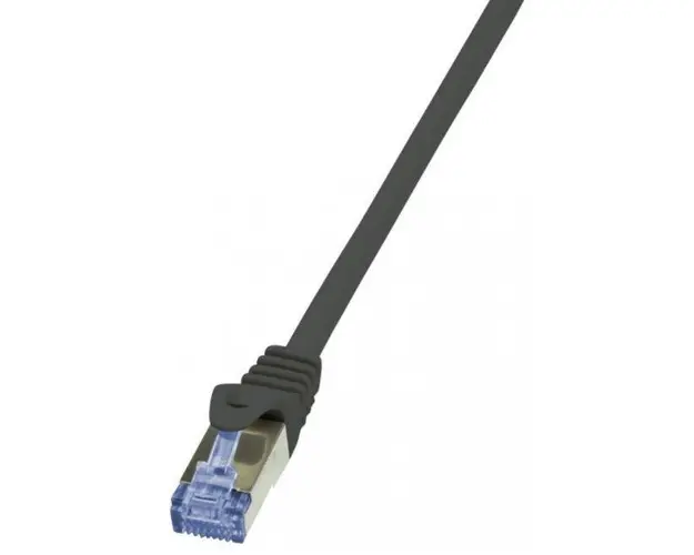 Cablu retea S/FTP LogiLink CQ4123S, CAT.7, LSZH, cupru, 600MHz, mufe RJ45 Cat6a, 30 m, AWG26, dublu ecranat (Negru)