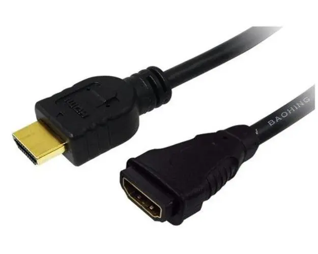 CABLU Video LogiLink CH0059, HDMI tata - HDMI mama, 1 m (Negru)
