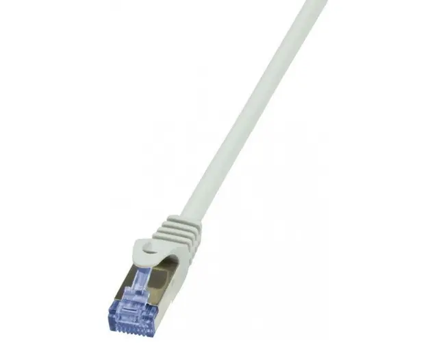 Cablu retea S/FTP LogiLink CQ4102S Cat7, LSZH, cupru, 600MHz, mufe RJ45 Cat6a, 15 m, AWG26, dublu ecranat (Gri)