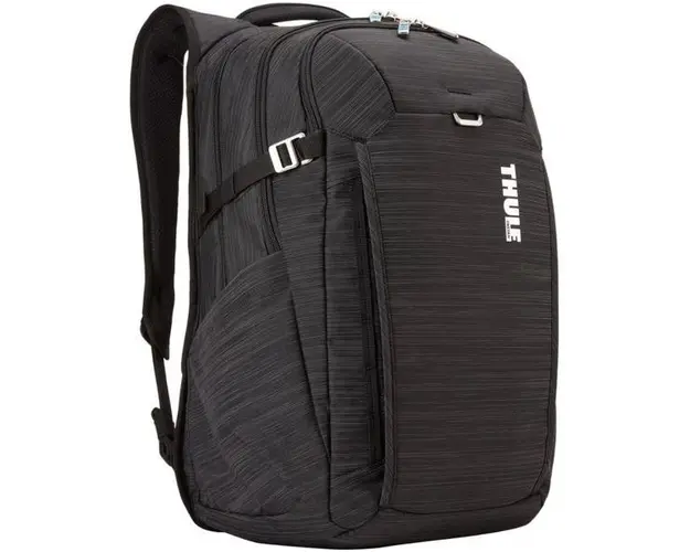 Rucsac laptop Thule Construct, pentru notebook de max. 15.6inch, 3 compartimente, buzunar frontal x 2, buzunar lateral x 2, waterproof, nylon (Negru)