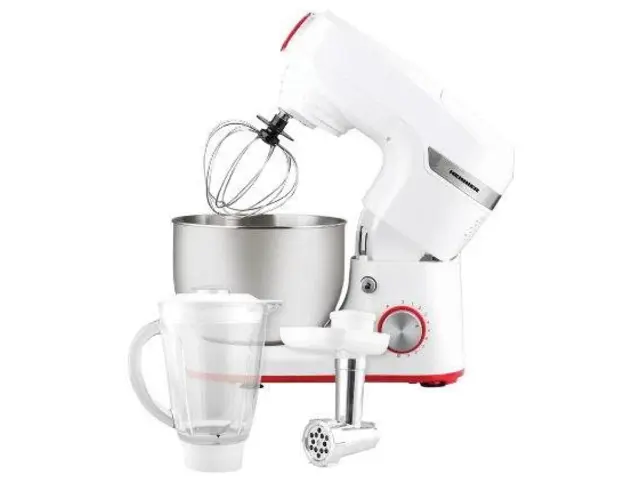 Robot de bucatarie Heinner HPM-1000WH, 1000 W, 5.5 L, 10 Viteze+Pulse (Alb)