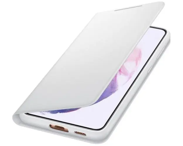 Protectie Smart LED View Cover Samsung EF-NG996PJEGEE pentru Samsung Galaxy S21 Plus (Gri)