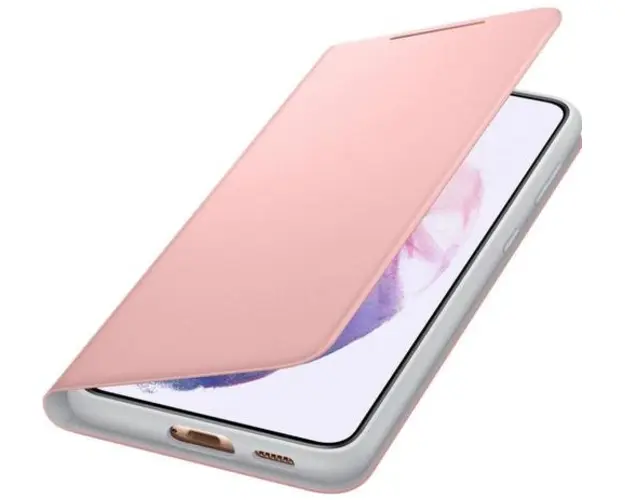 Protectie Smart LED View Cover Samsung EF-NG996PPEGEE pentru Samsung Galaxy S21 Plus (Roz)