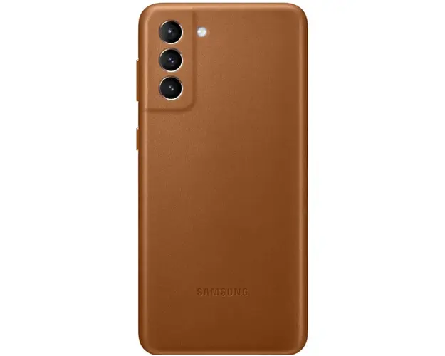 Protectie Spate Samsung Leather Cover EF-VG996LAEGWW pentru Samsung Galaxy S21 Plus (Maro)