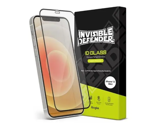 Folie Protectie Sticla Securizata Ringke 3D Premium Invisible Screen Defender 8809758103351 pentru Apple iPhone 12 mini (Transparent)