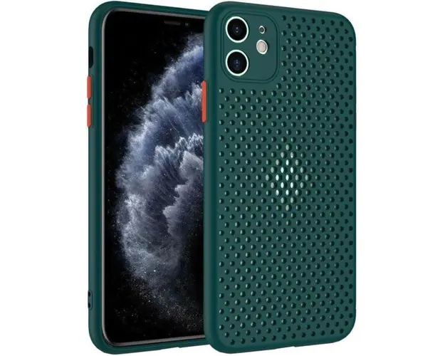 Protectie Spate Lemontti Bubble LEMHBIXIIMV pentru iPhone 12 mini (Verde)