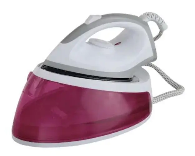 Statie de calcat DomoClip DOM355, 2400 W, 80 g/min, 1.8 L, Talpa ceramica (Alb/Mov)