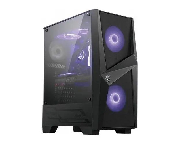 Carcasa MSI MAG FORGE 100M, Middle Tower, Tempered glass (Negru)