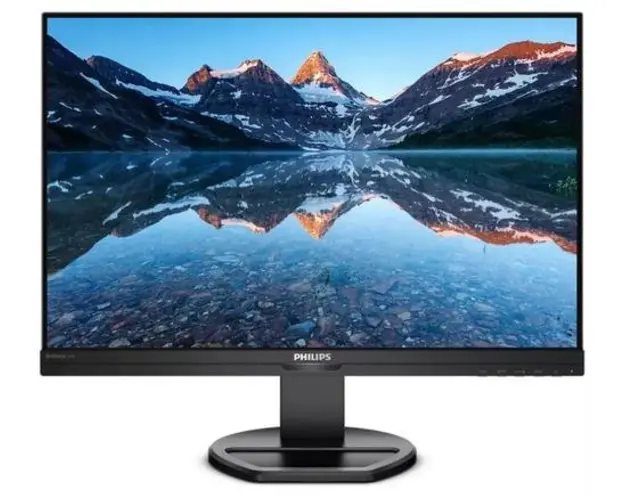 Monitor IPS LED Philips 24.1inch 240B9/00, WUXGA (1920 x 1200), VGA, DVI, HDMI, DisplayPort, Boxe, Pivot, 75 Hz (Negru)