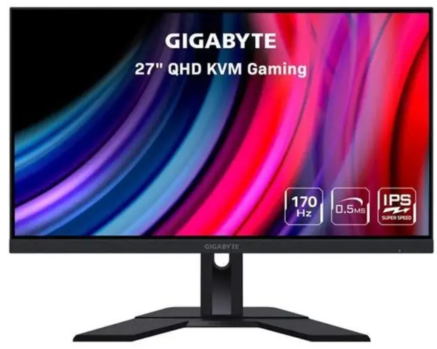 Monitor Gaming IPS LED GIGABYTE 27inch M27Q rev1.0, QHD (2‎‎560 x 1440), HDMI, DisplayPort, 170 Hz, 0.5 ms (Negru)