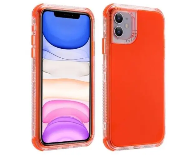 Protectie Spate Lemontti Dreamland 3-in-1 EDA00697202D pentru Apple iPhone 12, iPhone 12 Pro (Portocaliu)