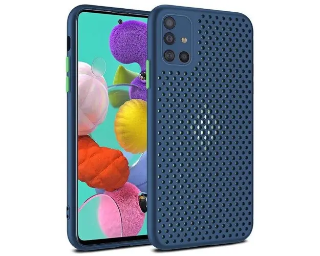 Protectie spate Lemontti LEMHBA51ABS pentru Samsung Galaxy A51 (Albastru)