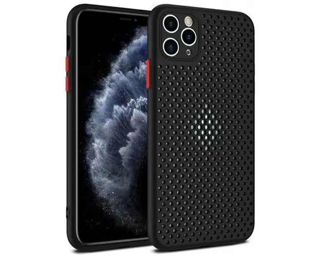 Protectie spate Lemontti Bubble LEMHBIXIPN pentru iPhone 11 Pro (Negru)
