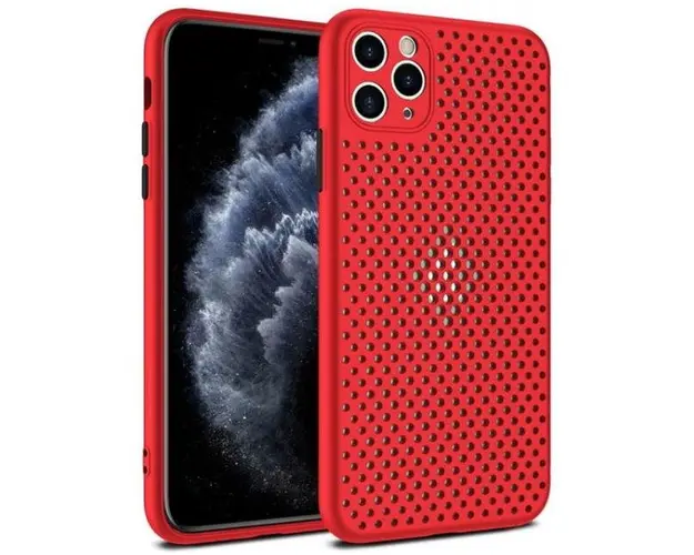 Protectie spate Lemontti Bubble LEMHBIXIPR pentru iPhone 11 Pro (Rosu)