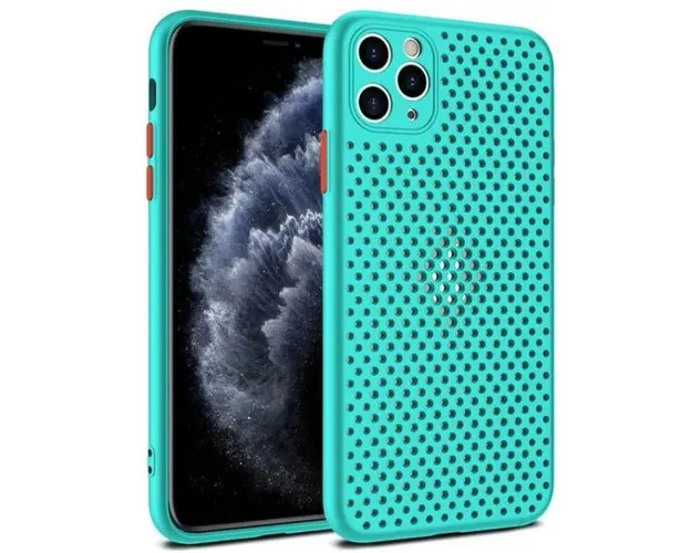 Protectie spate Lemontti Bubble LEMHBIXIPTZ pentru iPhone 11 Pro (Turcoaz)